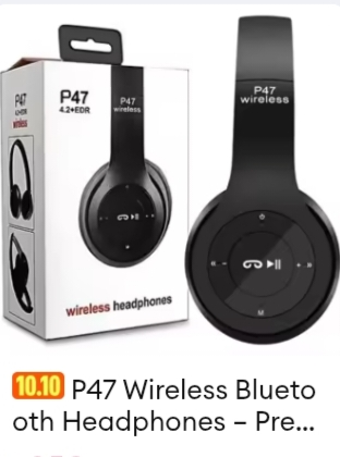P47 Wireless Bluetooth Headphones – Premium Quality, Easy Use, 4 Colors